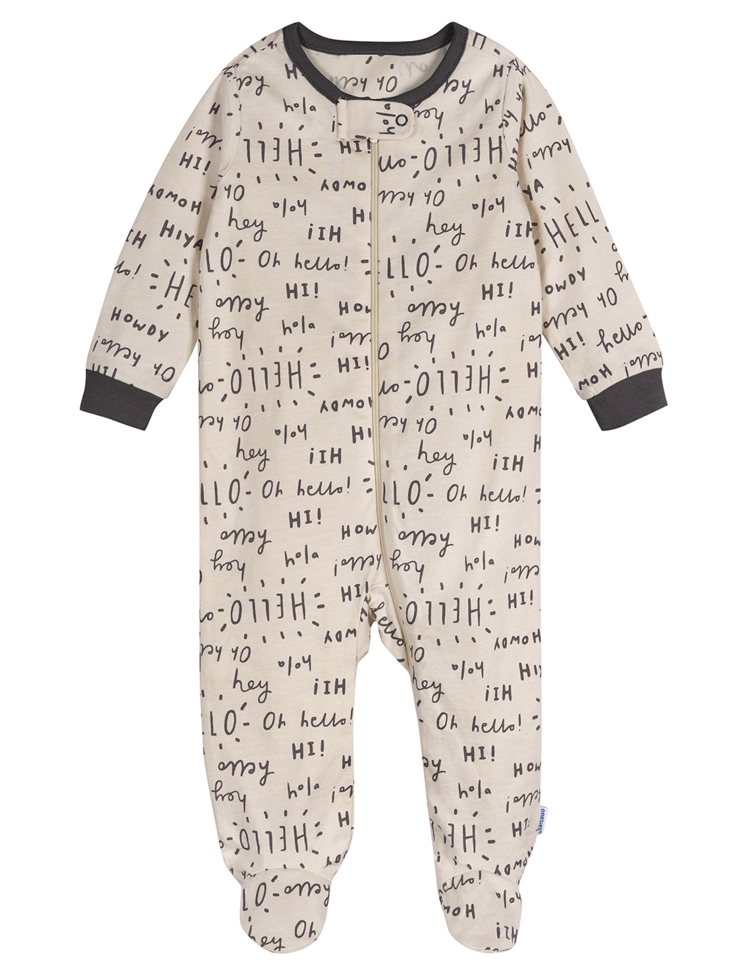 Onesies Brand Gender Neutral Sleep ´N Play Footed Pajamas, 4-Pack, Sizes Newborn - 6/9 Months