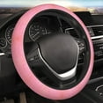 thumbnail image 4 of Uemuo Sparkly Pink Glitter Printed Car Elastic Steering Wheel Cover - Universal Car Accessory for Diverse Cars Anti-Slip, and Comfortable- 15", 4 of 8