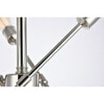 thumbnail image 6 of Indoor Modern Home Decor Bright Axel 6 Lights Polished Nickel Flush Mount, 6 of 7