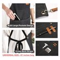 thumbnail image 3 of Delantal De Lona Para Hombre, Delantal Para Herramientas, Resistente, Multibolsillo Para Carpintería, Jardinería, Trabajo, Barman Con Correa Ajustable, 3 of 7