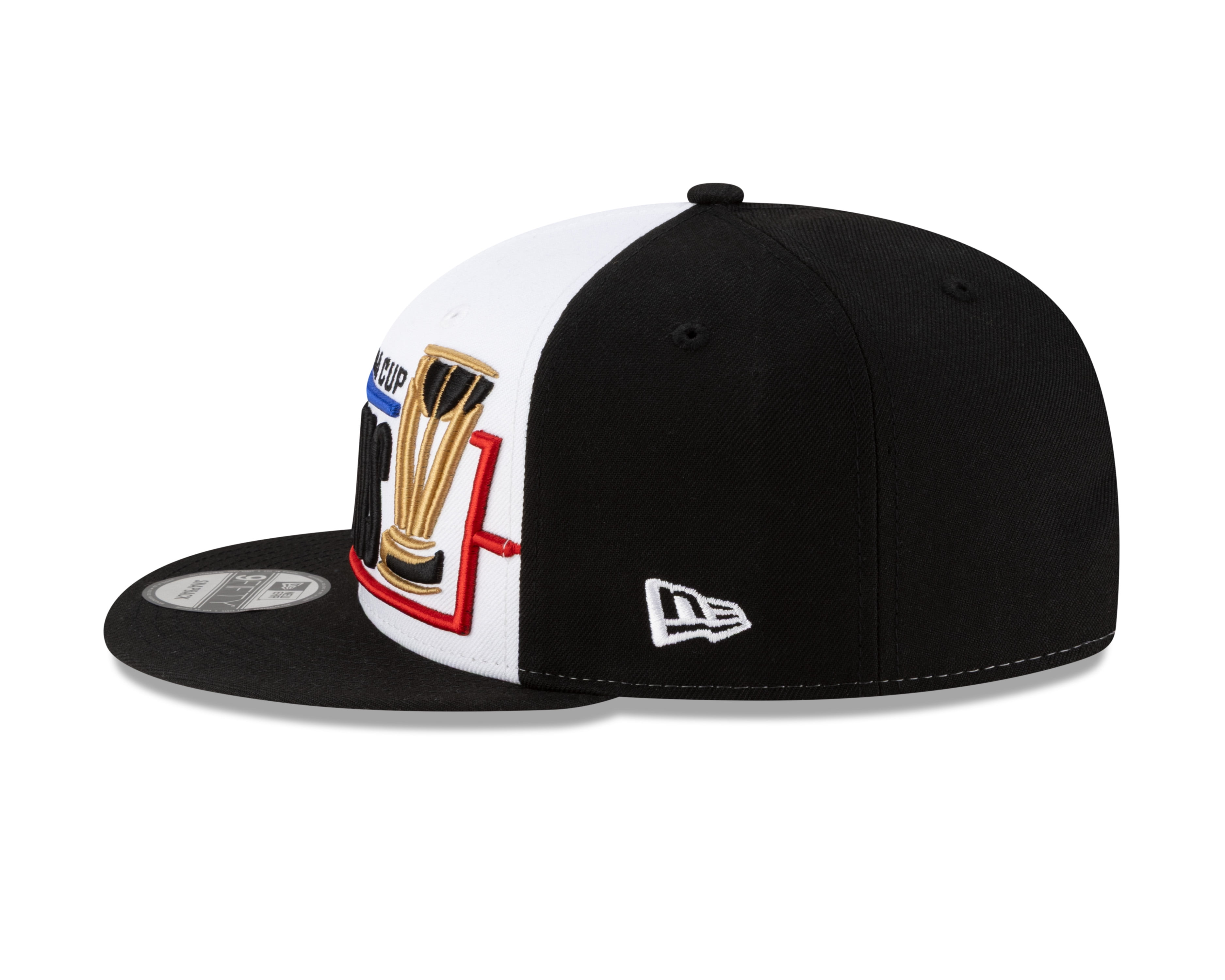 Men's New Era White/Black New York Knicks 2025 NBA Cup Champions Locker Room 9FIFTY Snapback Hat