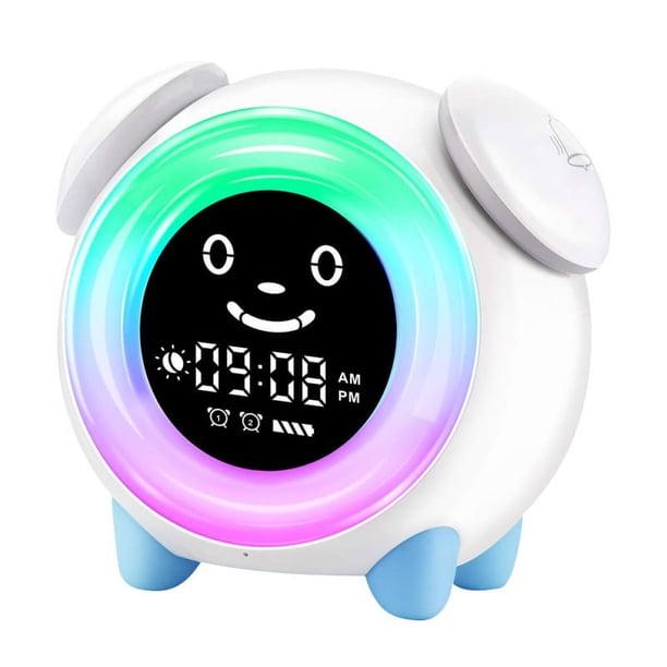 Kids Ok to Wake Clock para niños: reloj de entrenamiento para dormir, luz nocturna y despertador para niños pequeños
