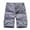 Gray, variant on Men's Big & Tall Cotton Ripstop Workwear Cargo Shorts Multi-Pocket Casual Outdoor Athletic Bottoms Lightweight Summer Shorts Size 30-38 Gray