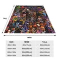 thumbnail image 2 of Five Nights At Freddy's Blanket Soft Cozy Fleece Throw Blanket Plush Lightweight Warm Fuzzy Flannel Blankets and Throws for Boys Girls Couch Sofa Bed 40x30In, 2 of 8