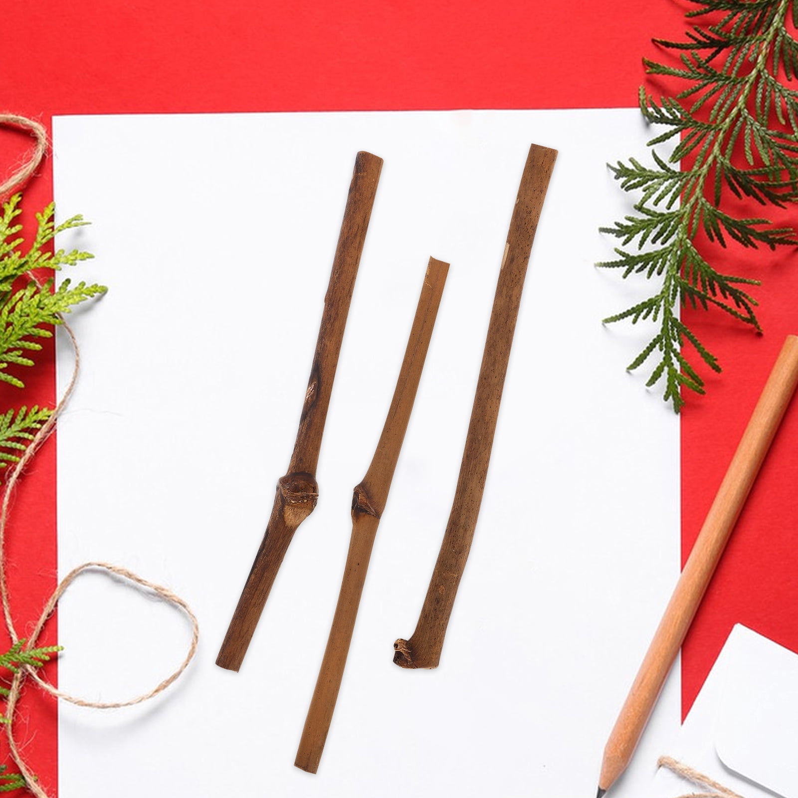 FRCOLOR  20 Pcs DIY Crafts Sticks Dowel Vine Branch Decoration Natural Twigs Holiday