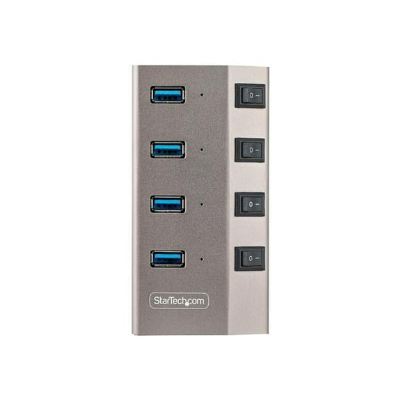 4 Port USB Hub with On-Off Switches