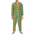 thumbnail image 3 of Balery Hot Dogs 8 Pijama para Hombre de Dos Piezas con Manga Larga, Conjunto de Dormir y Descanso Suave con Bolsillos-Small, 3 of 7