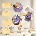 thumbnail image 5 of HOOETOON Shopping Cart Cover High Chair Cover Baby 2 in 1 Machine Washable Cotton Padded Safety Harness Toy Tether Toddler Infant Boy Girl,Flower Purple, 5 of 7