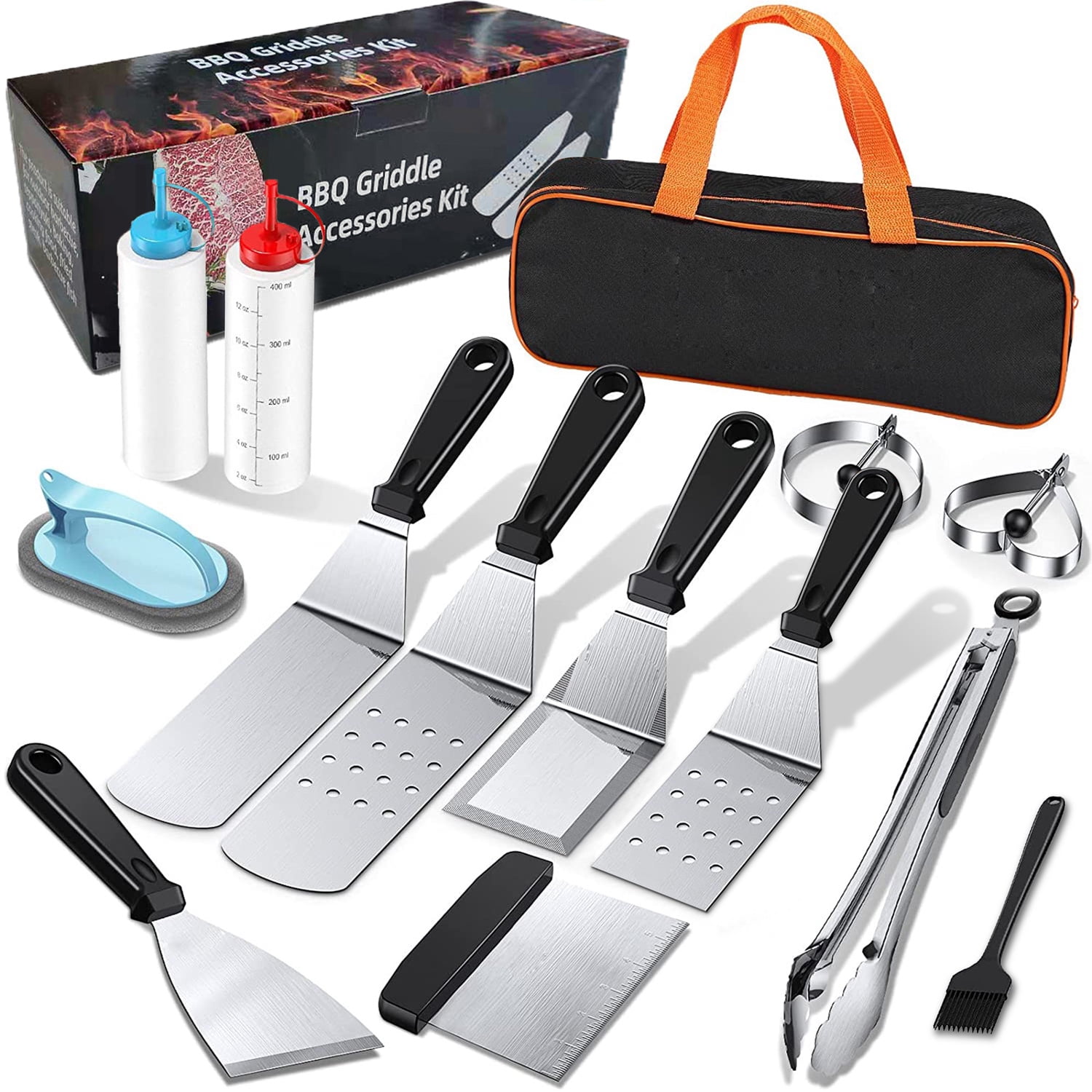 Details about   Griddle Accessories with Cleaning Kit for Blackstone Flat Top Grill 30 Piece 
