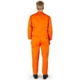 thumbnail image 2 of Natural Workwear Adult Mens Long Sleeve Coverall Orange XS - Runs 1 Size Small, 2 of 3
