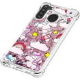 thumbnail image 6 of Compatible with Samsung Galaxy A21 Case Liquid Glitter Cute Stylish Slim TPU Silicone Quicksand Sparkle Shockproof Protective case for Women Girls Case for Samsung Galaxy A21 Pink Horse YB, 6 of 12