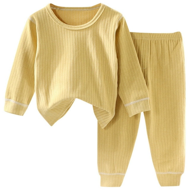 REDARER Girls Outfit Set Long Sleeve Top and Bottom Seamless Comfortable for Homewear Everyday Use Spring Autumn,Size:5-6 Years