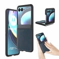 thumbnail image 1 of [PST] Motorola Moto Razr+ Plus / Razr 40 Ultra 2023 Leather Case, Slim Shockproof Hard PC Shell Leather Case Cover, 1 of 5