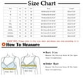 thumbnail image 4 of Tnhcen V Neck Sports Bra 4pc Women Solid Ultra-Thin Large Bra Sports Bra Full Bra Cup Tops Underbra Womens Bralettes Womens Underwear Breathable Underwear for Women, Beige, 2XL, 4 of 5