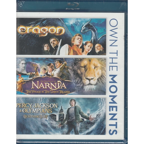 Percy Jackson lightning Thief / Eragon / Narnia Voyage of the Dawn Treader (Blu-ray)