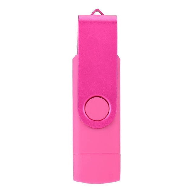 Rose Red Metal Rotation Portable USB Flash Drive High Speed U Disk Memory Stick (16G)