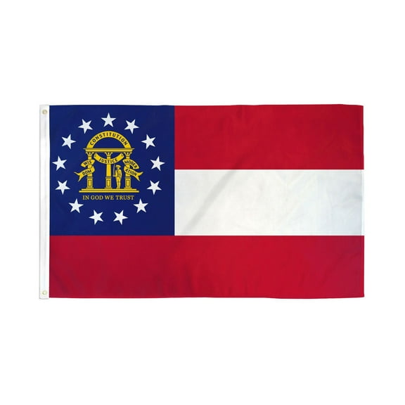 Georgia 3'X5' State Flag ROUGH TEX® 68D Nylon