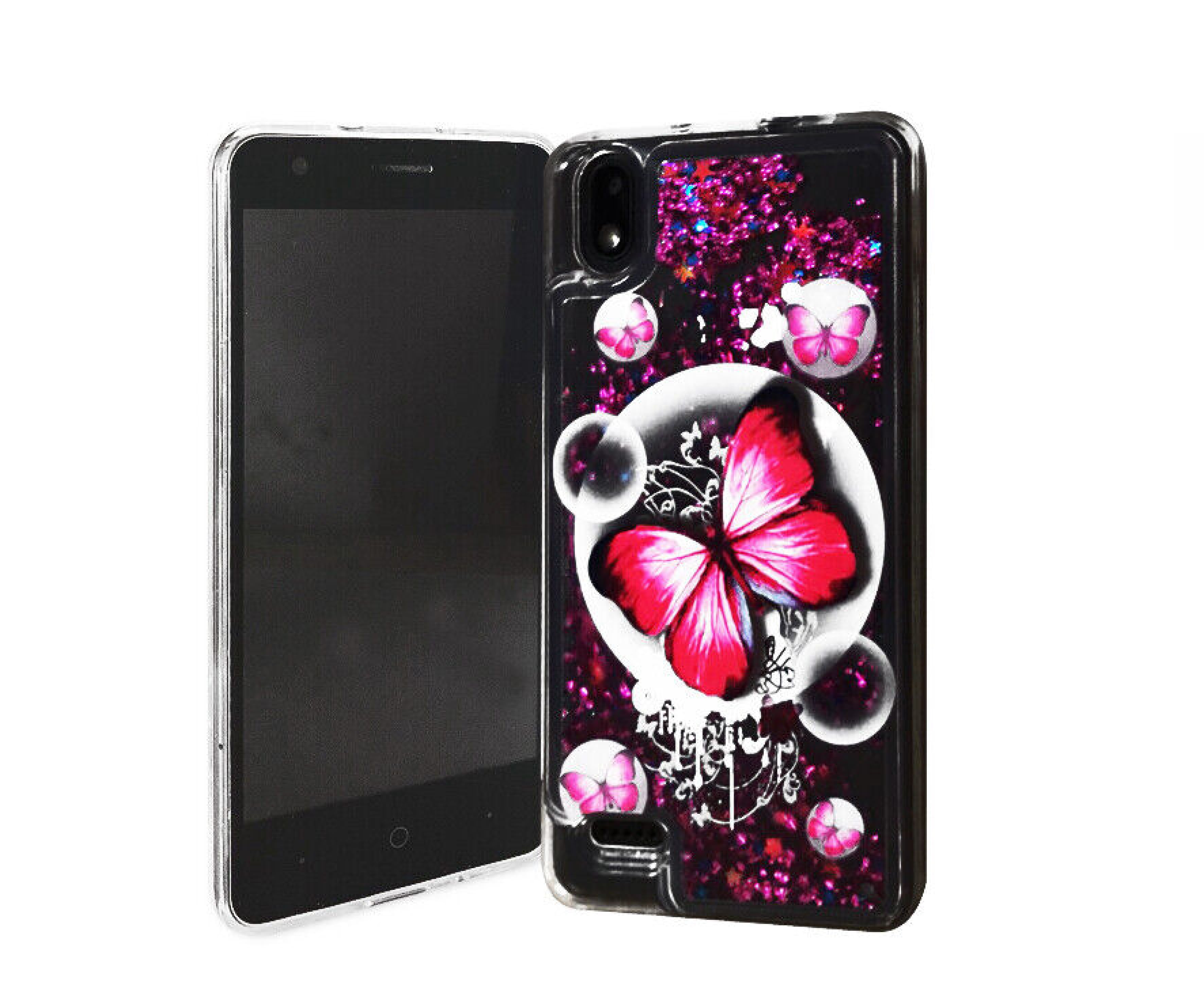 For ZTE Blade T2 Lite Z559DL Liquid Glitter Cover Phone Case - Main Image