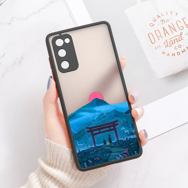 Funda de paisaje para Samsung S21 FE, Galaxy S23 Ultra S22 S20 FE S22 Plus S10 Plus S21FE, Fundas transparentes mate duras Fivean unisex