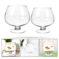 thumbnail image 2 of Shisuyan 2pcs Clear Fish Tank Multi-function Goldfish Tank Transparent Betta Tank Office Supply, 2 of 8