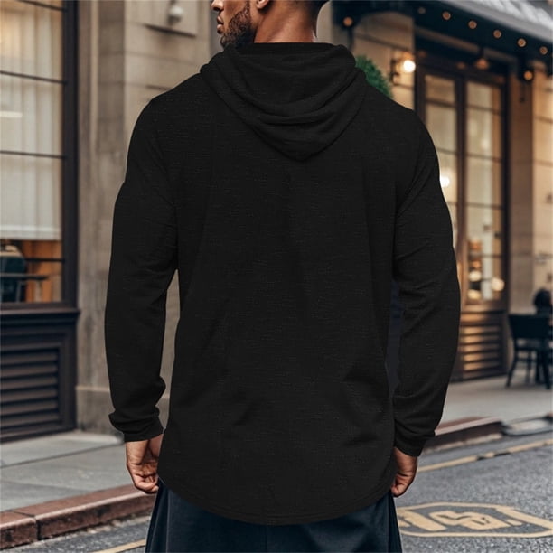 NLLSHGJ Men's Hoodie Zip up Sweatshirts Men's Athletic Hooded