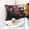 thumbnail image 4 of Fotbe Adorable Fluffy Bat Funda de Almohada Decorativa Estilo Occidental, Lujo en Algodón, Fundas para Almohadas King, Cojín Estampado para Decoración del Hogar-14"x20", 4 of 6