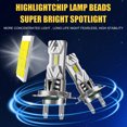 thumbnail image 3 of SINGOMON Newest H7 Bulb, 30,000LM 800% Brightness, 6500K White Super Bright, 1:1 Halogen Size, 6500 Cool White H7 Fog Light, No Adapter Required, Easy to Install, Non-Polarity, 2-Pack, 3 of 8