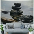 thumbnail image 4 of Orinice Rocks Water Sky Tapestry Wall Hanging Unique Style Graphic Tapestries Home Wall Decor Art for Living Room Bedroom Apartment Farmhouse Dorm 50x40inch, 4 of 6