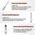 thumbnail image 2 of Tool Grease Tip 9-piece Grease Coupler Kit Quick Connect Grease Fittings Complete Lube Accessories Banmo, 2 of 5