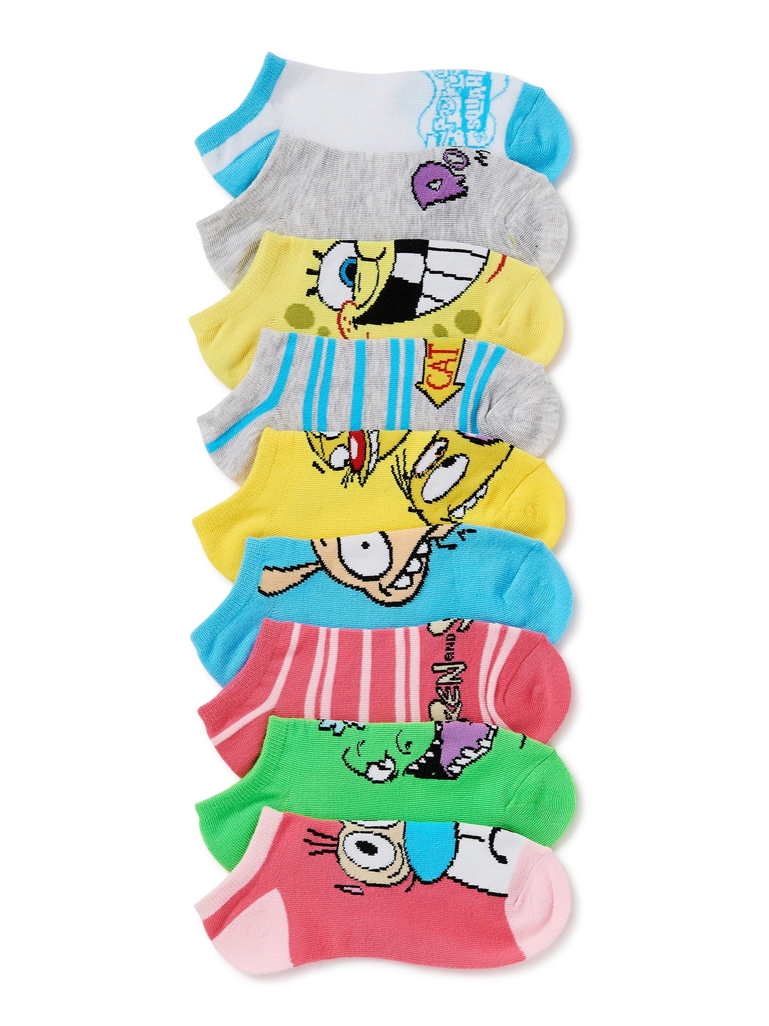 Nickelodeon Women's No Show Socks, 10Pack