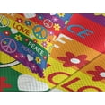 thumbnail image 4 of Ambesonne Hippie Quilted Bedspread Set 3 Pcs, Heart Peace, King Size, Multicolor, 4 of 5