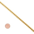 thumbnail image 3 of 5mm 14k Yellow Gold Plated Braided Wheat Chain Necklace, 36 inches, 3 of 6