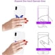 thumbnail image 4 of Transparent Clear Phone Holder Ring Grips, Finger Ring Stand for Cell Phone Tablet (Heart-Clear), 4 of 5