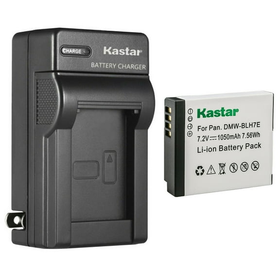 Kastar 1-Pack Battery and AC Wall Charger Replacement for Panasonic DMW-BLH7, DMW-BLH7E, DMW-BLH7PP, DMW-BLH7GT Battery, DE-A98, DE-A99 Charger, Lumix DC-GX850, DMC-GM1, DMC-GF7, DMC-LX10 Cameras