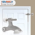 thumbnail image 5 of Paquete de 6 topes para puerta con pasador de bisagra, níquel satinado cepillado, bisagra ajustable resistente, 5 of 5