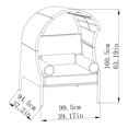 thumbnail image 2 of Royal Garden Steel & Wicker Patio Egg Chair, 2 of 5