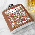thumbnail image 3 of Hello Kitty Stainless Steel Small Water Bottle Portable Hip Flask Mini Wine Bottle Men's Hip Flask Men's Hip Flask Camping Hip Flask Men's Whiskey Hip Flask Camping Supplies Silver, 3 of 5