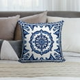 thumbnail image 6 of Blue And White Pioneer Flower Pillow Covers,Blue And White Pioneer Flower Throw Pillow Covers 20"×20" ,Living Room Sofa Couch Pillow Covers,Decorative Pillow Covers, 6 of 7