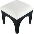 thumbnail image 2 of Meridina Furniture Lawson Cream Chenille Fabric Upholstered Ottoman, 2 of 7
