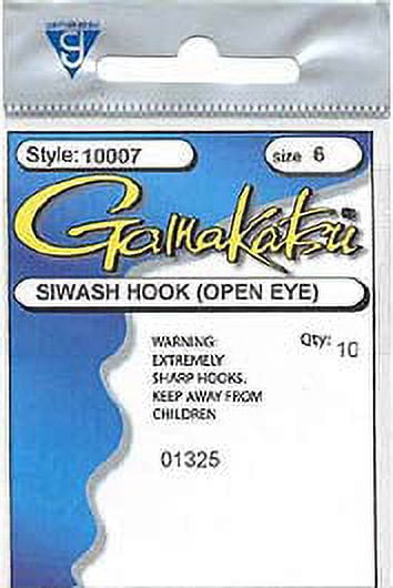 Gamakatsu Siwash Hooks, Open Eye 