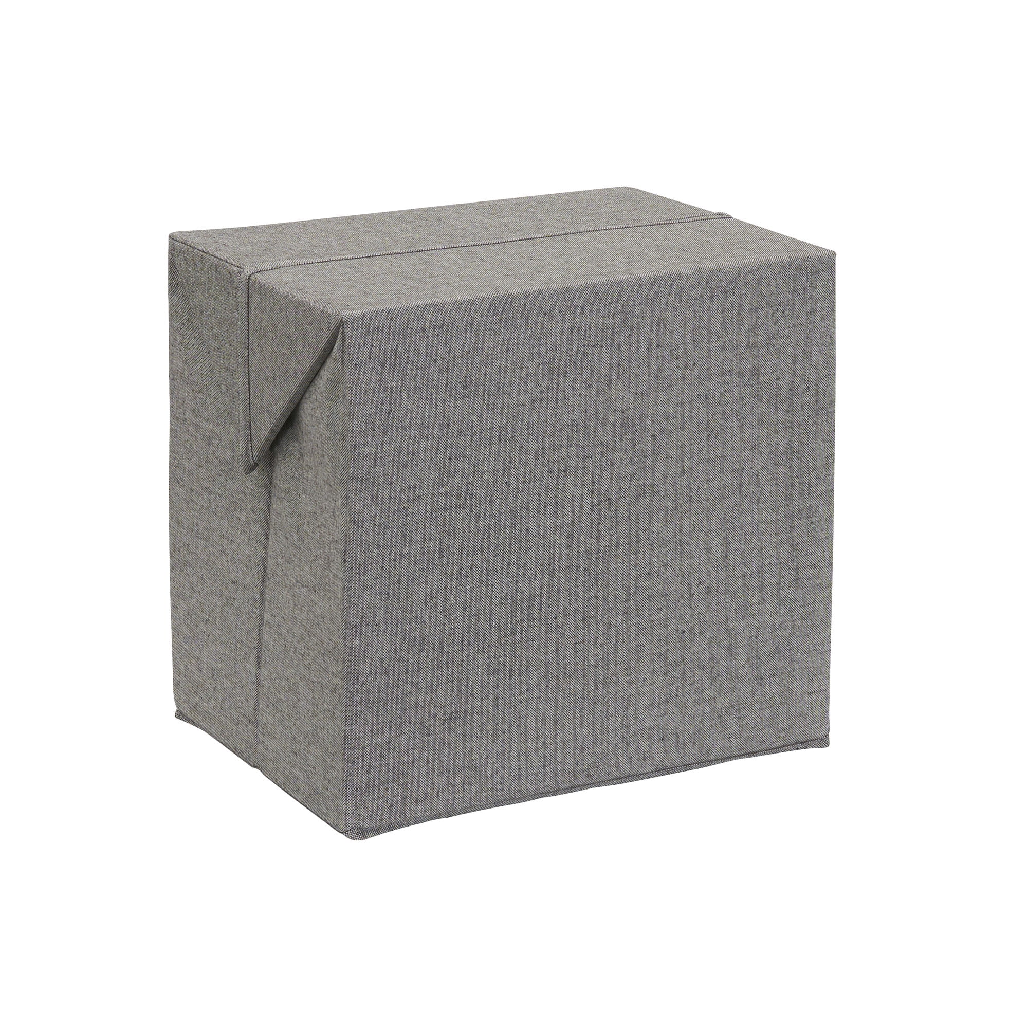 Household Essentials Expandable Fabric Storage Bin, Gray, Tall