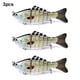 thumbnail image 3 of Naiovety Paquete de 3 señuelos de pesca de plástico de agua salada cebo falso atracción al aire libre Swimbaits artificiales Crankbait accesorio 10cm Pescar tipo 14 Naiovety OD023723-14, 3 of 6