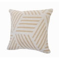 thumbnail image 4 of Ox Bay Stylish Abstract Striped Cotton Throw Pillow, Beige / White, 20 in. Square, Count per Pack 1, 4 of 8