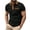 Black, variant on WREESH Men's Essential Henley Shirts Casual Solid Color Turndown Collar Short Sleeve Top The Versatile Everyday Choice Black