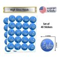 thumbnail image 2 of 40 Blue Modern Baby Shower Stickers, 2 Inch Big Round Glossy Labels, It’s a Boy Baby Shower, Great for Party Favors, Tags, Games And Supplies. Made in USA, 2 of 5