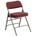 thumbnail image 2 of Flash Furniture HERCULES Series Premium Curved Triple Braced & Double Hinged Burgundy Fabric Metal Folding Chair, 2 of 12