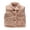 Coffee, variant on Toddler Boys Girls Fleece Vest Kids Polar Fleece Zipper Jacket Sleevless Fall Winter Warm Outerwear with Pockets (Blue, 1-2 Years)