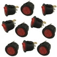thumbnail image 4 of On Off Switch Round Red Light Toggle On-Off Rocker Switch 12V 3-Pin (10 Pack), 4 of 4