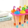 thumbnail image 2 of EeaseMX juegos de moldes para paletas de hielo, 6 celdas, reutilizables, para el hogar (color aleatorio), 2 of 7