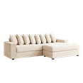 thumbnail image 2 of Living Room Sofas Luxe Oversized L Shaped Sofa with Chaise,Comfy Corduroy L Shaped Sectional Couches with 8 Pillows and Two Armrest storage space,Soft Fluffy Upholstered Sofa Bed for Living Room Apar, 2 of 3